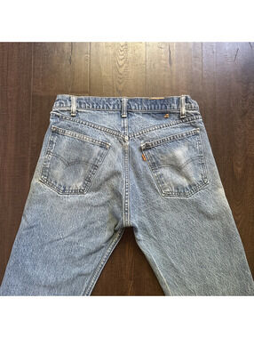 Vintage Levi 505 0217 Jeans 31x30 Orange Tab 70s 80s USA Talon 42 Thrashed Unisx